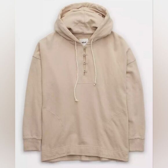 Aerie Beach Weekend Oversized Hoodie Size Small Damaged - Picture 1 of 7